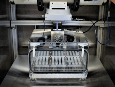 designed for irradiation studies where environmental conditions such as humidity and temperature are critical variables.