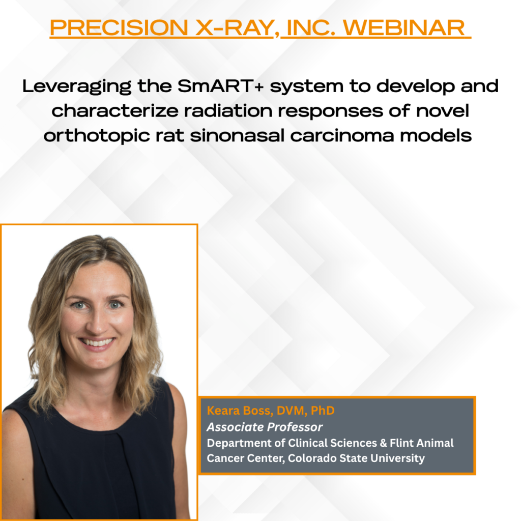 Webinar: Leveraging the SmART+ system to develop and characterize radiation responses of novel orthotopic rat sinonasal carcinoma models